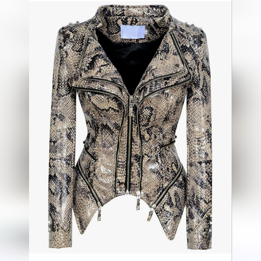Never Worn Women's Snake Print Jacket
